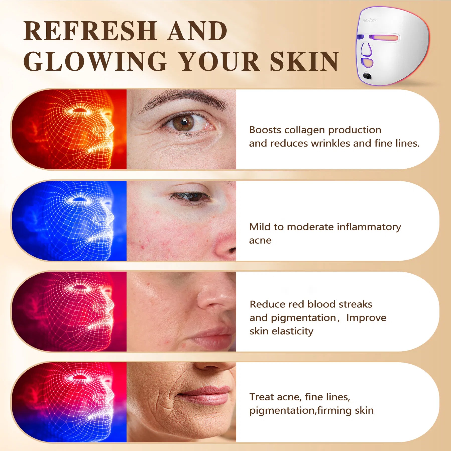 GlowPro Skin Therapy Mask